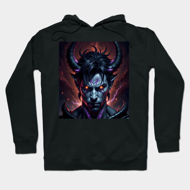 Warrior Blazing with Fire Hoodie by frankjoe